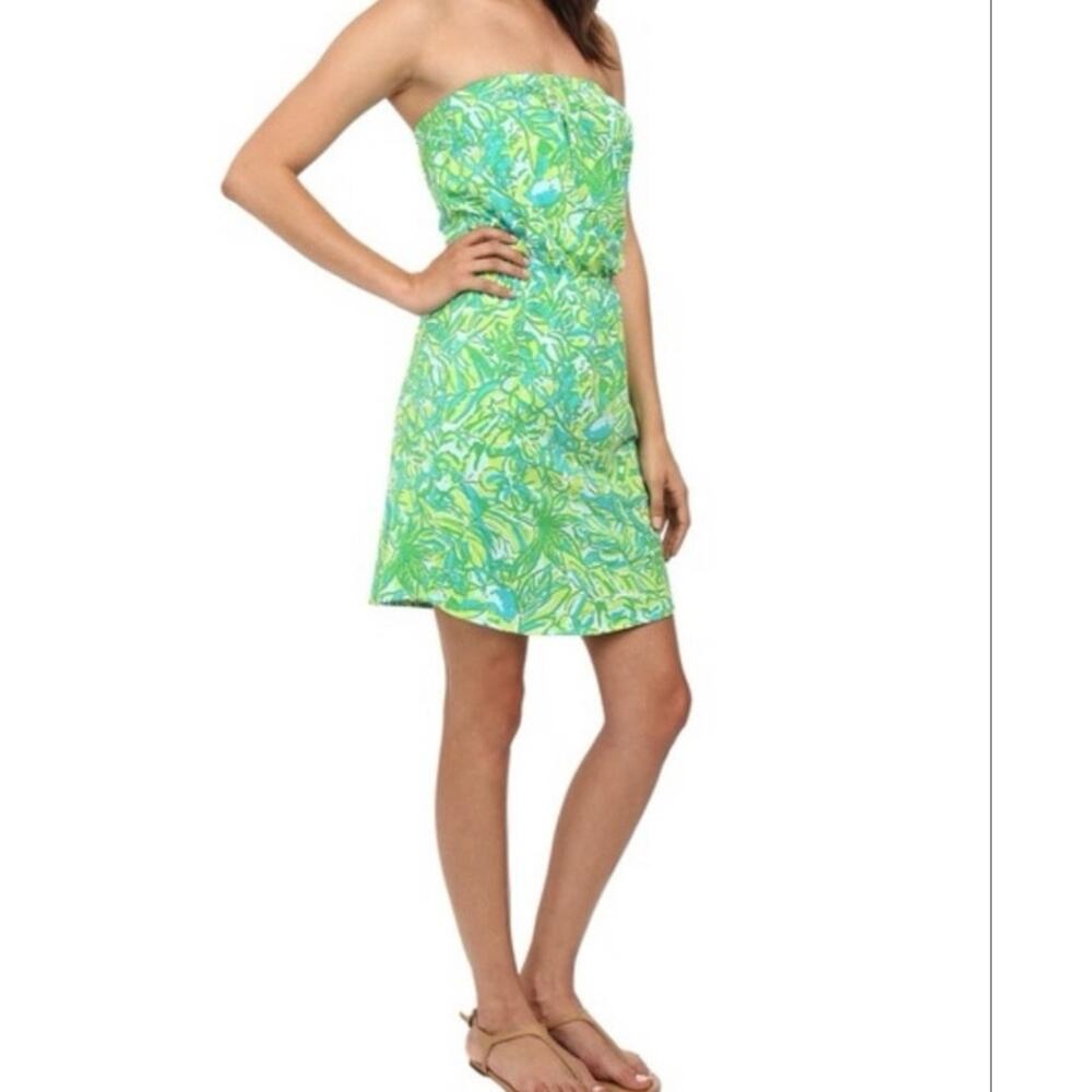 Lilly Pulitzer Windsor Dress Green Parrot